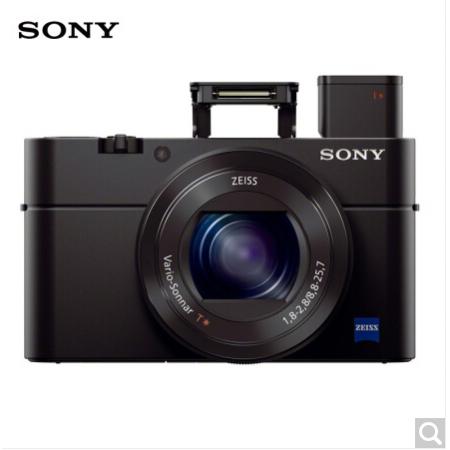 索尼（SONY）RX100M3 黑卡数码相机Vlog拍摄 1英寸大底（蔡司24-70mm F1.8-2.8镜头 WiFi/翻转屏 黑卡3）