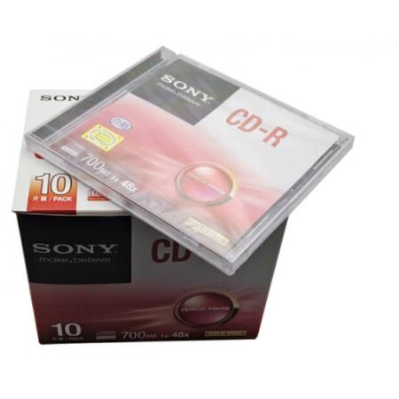 SONY/索尼  光盘 车载cd空白光盘 700M 刻录盘 CD-R（1-48X） 单片装（带独立包装盒）