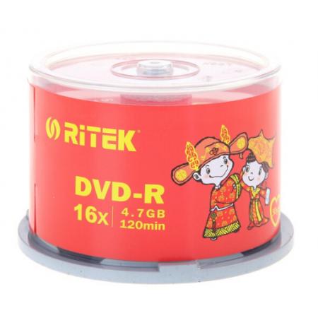 铼德(RITEK) 婚庆系列 DVD-R 16速4.7G 空白光盘/光碟/刻录盘 桶装50片