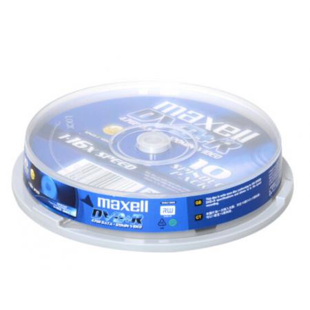 麦克赛尔（maxell）DVD+R光盘 刻录光盘 光碟 空白光盘 16速4.7G台产 桶装10