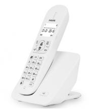 飞利浦（PHILIPS）无绳电话机 无线座机 子母机 办公 屏幕白色背光 持久待机 DCTG186（1+2）白色