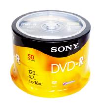 索尼sony 4.7g光盘 dvd刻录盘 空白光盘 碟片 sony光盘 50片装 DVD-R 50片桶装行业版