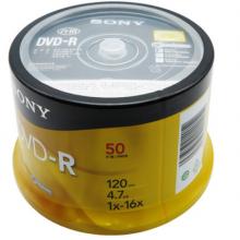 SONY 索尼  dvd刻录盘 光盘 空白光盘 4.7G 16X DVD-R（50片桶装）行业装