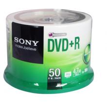 SONY 索尼  dvd刻录盘 光盘 空白光盘 4.7G 16X DVD+R 可打印 （50片桶装）