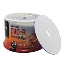 SONY 索尼  dvd刻录盘 光盘 空白光盘 4.7G 16X DVD-R 可打印（50片桶装）亚光面