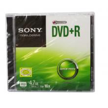 索尼（SONY）DVD+R 光盘/刻录盘 16速4.7G 单片盒装10片/包 空白光盘