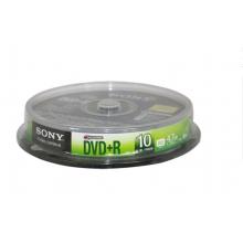 SONY 索尼  DVD刻录盘 空白刻录光盘 16X 4.7G DVD+R 10片桶装