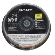 索尼（SONY）DVD-R 光盘/刻录盘 16速4.7G 桶装10片 空白光盘