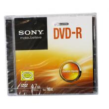索尼（SONY）  DVD刻录盘 空白刻录光盘 16X 4.7G DVD-R 单片精装