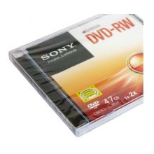 索尼（SONY）DVD-RW 光盘/刻录盘 1-2速4.7G 单片盒装 可擦写 空白光盘