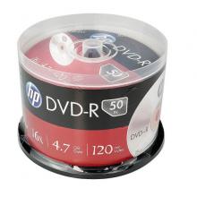 惠普HP 16速 DVD 空白光盘 4.7g 刻录盘 50片桶装 空白dvd刻录碟片 DVD-R 50片桶装