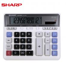 夏普（SHARP）EL-2135 12位商务办公台式计算器银行财务会计桌面电脑大按键太阳能大号计算器
