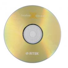 铼德(RITEK) X系列金龙 CD-R 52速700M 空白光盘/光碟/刻录盘 桶装50片
