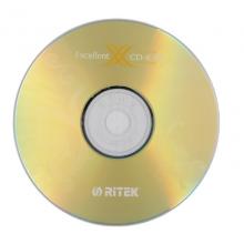 铼德(RITEK) X系列金龙 CD-R 52速700M 空白光盘/光碟/刻录盘 桶装50片