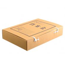 齐心(Comix) AG-60 10个装 60mm厚 高质感牛皮纸档案盒 A4文件资料盒  办公文具