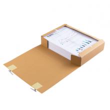 齐心(Comix) AG-60 10个装 60mm厚 高质感牛皮纸档案盒 A4文件资料盒  办公文具