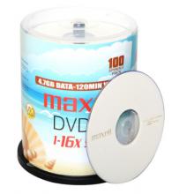 麦克赛尔（maxell）DVD-R光盘 刻录光盘 光碟 空白光盘 M2系列16速4.7G 珍珠白桶装100片