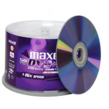 麦克赛尔（maxell）DVD+R光盘 刻录光盘 光碟 空白光盘 可打印光盘 16速4.7G台产 桶装50片