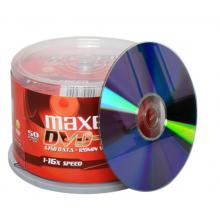 麦克赛尔（maxell）DVD-R光盘 刻录光盘 光碟 空白光盘 16速4.7G台产 商务金盘桶装50片