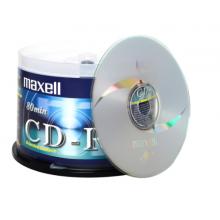 麦克赛尔（maxell）CD-R光盘 刻录光盘 光碟 空白光盘 48速700M 银盘桶装50片