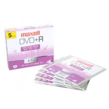 麦克赛尔（maxell）DVD+R光盘 刻录光盘 光碟 空白光盘 16速4.7G台产 1片盒装，5盒/包