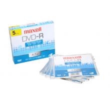 麦克赛尔（maxell）DVD-R光盘 刻录光盘 光碟 空白光盘 16速4.7G台产 1片盒装，5盒/包