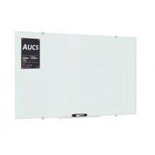 AUCS 60*90cm 玻璃白板 写字板 办公 会议磁性钢化玻璃黑板挂式