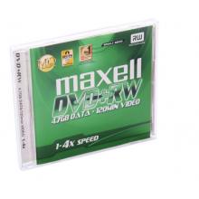 麦克赛尔（maxell）DVD+RW光盘 刻录光盘 光碟 可擦写空白光盘 4速4.7G台产 1片盒装