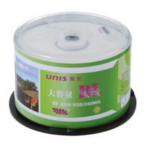 紫光（UNIS）DVD+R DL 刻录盘 8.5G 光盘 8速 单面双层 50片桶装
