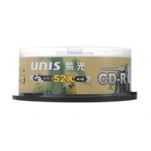 紫光（UNIS）CD-R光盘 山水系列 刻录盘 52速 700M 25片装 A+