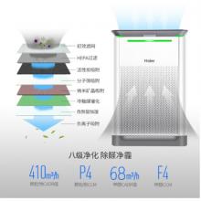 海尔 KJ410F-HY01A  空气净化器 除甲醛除雾霾PM2.5 除菌烟雾粉尘过敏源