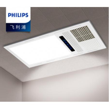 飞利浦PHILIPS风暖浴霸 集成吊顶 PTC取暖器 换气 吹风 凉霸LED照明一体 卫生间 浴室 暖风机  【数显浴霸】2200W风暖速热 300x600白色 