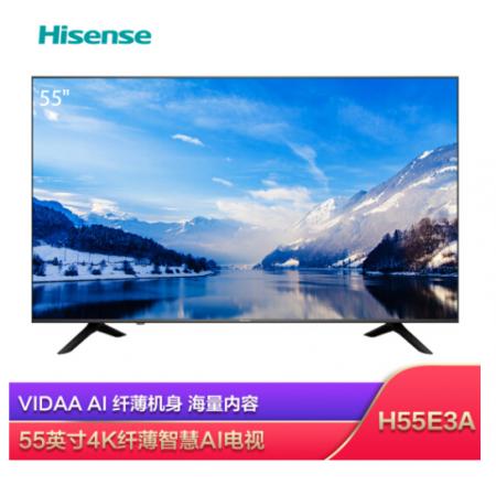 海信（Hisense）H55E3A 55英寸 4K超清     HDR 金属背板 人工智能 教育 液晶电视机
