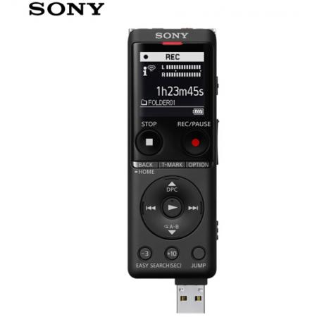 索尼（SONY）录音笔ICD-UX570F 4GB 黑色 智能降噪升级款 专业线性录音棒 商务学习采访支持内录 