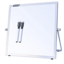 AUCS桌面白板写字板25*25cm 磁性双面办公支架小白板 Z2525H