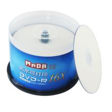 铭大金碟（MNDA）DVD-R空白光盘/刻录盘 16速4.7G 防水可打印 50片桶装