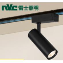 雷士照明（NVC）LED射灯导轨轨道射灯18w24w35w服装店背景墙展厅照明COB明装吸顶灯 黑色/白色 35w 正白光 /暖白光/暖黄光 角度可调 需自购3线导轨