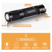 菲尼克斯Fenix 户外运动小型手电筒 强光防水手电筒 E12黑色130流明