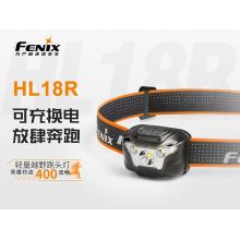 菲尼克斯Fenix 高穿透力暖白光 越野跑充电头灯 HL18R黑色(400流明 标配电池可拆卸)