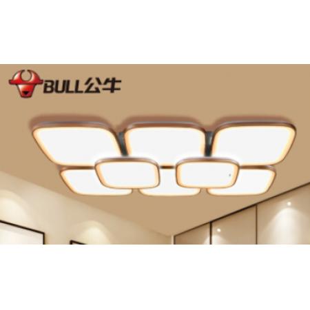 公牛led吸顶灯家用灯具阳台厨房卧室简约现代圆形餐厅客厅灯超薄12W18W24W三段调光LED吸顶灯 品轩128W 68.2*34*30 三段调光