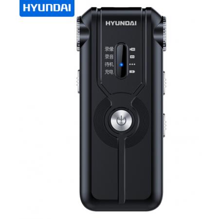 现代（HYUNDAI）HY-K708 录音摄像笔 黑色32G 微型专业 高清远距 智能降噪 会议培训采访无线摄像 
