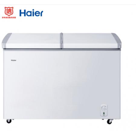 海尔（Haier） 273升冷柜 蝶形门 侧掀门 单箱变温冰柜  卧式冰箱 BC/BD-273SEA