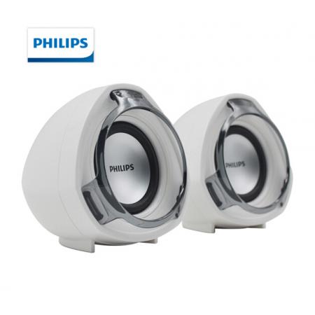 飞利浦 PHILIPS SPA311音箱音响笔记本台式电脑家用usb多媒体桌面游戏线控音箱白色