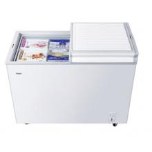 海尔（Haier） 273升冷柜 蝶形门 侧掀门 单箱变温冰柜  卧式冰箱 BC/BD-273SEA