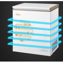 美的(Midea)143升 电脑智能控温 迷你小冷柜 一级能效 单温小冰箱 BD/BC-143KEM(E)