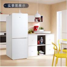 TCL 163升 小型双门电冰箱 迷你节能 小冰箱 冰箱小型便捷 HIPS环保内胆（芭蕾白）BCD-163KF1