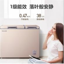 海信(Hisense) 206升一级能效双温冰柜 养鲜净化 冷冻冷藏保鲜柜节能商用冷柜双开冰箱钛空金BCD-206NUD