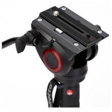曼富图（Manfrotto）MVMXPRO500 XPRO PLUS 4节摄像独脚架 带液压云台和液压底座