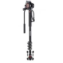 曼富图（Manfrotto）MVMXPRO500 XPRO PLUS 4节摄像独脚架 带液压云台和液压底座