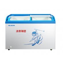 美菱（MELING）258升卧式冷柜  圆弧玻璃门商用一室 SC/SD-258GYT